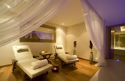 indoor spa and relax rooms